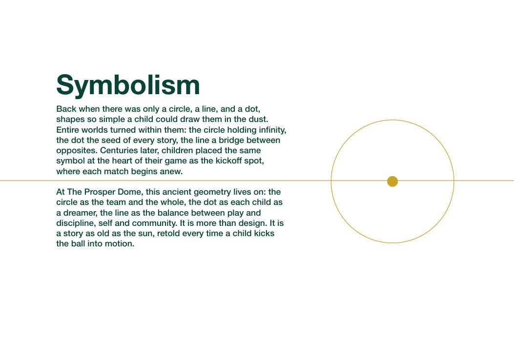 The Prosper Dome symbolic geometry spread